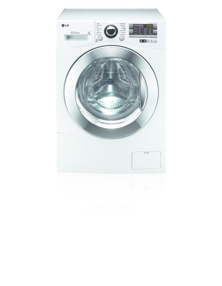 LG F12A8TDA lavatrice Caricamento frontale 8 kg 1200 Giri min Cromo, Bianco