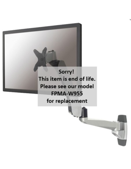 Neomounts by Newstar FPMA-W970 supporto da tavolo per Tv a schermo piatto 61 cm (24") Argento