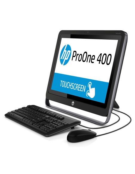 HP ProOne 400 G1 Intel® Core™ i3 54,6 cm (21.5") Touch screen 4 GB DDR3-SDRAM 500 GB HDD PC All-in-one Windows 8.1 Pro Nero