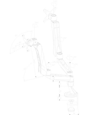 Neomounts by Newstar FPMA-D970D supporto da tavolo per Tv a schermo piatto 68,6 cm (27") Argento