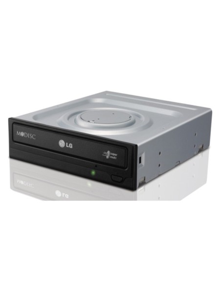 LG GH24NSB0 lettore di disco ottico Interno DVD Super Multi DL Nero, Argento