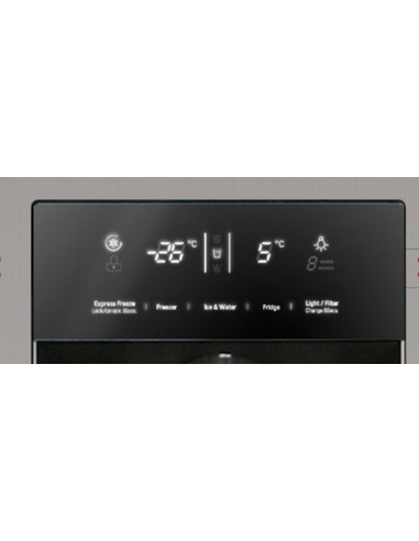 LG GSL325PVCVD frigorifero side-by-side Libera installazione 508 L Platino, Argento