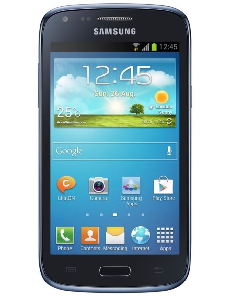 Samsung Galaxy Core GT-I8260 10,9 cm (4.3") SIM singola Android 4.1 3G 4 GB 1800 mAh Blu, Metallico