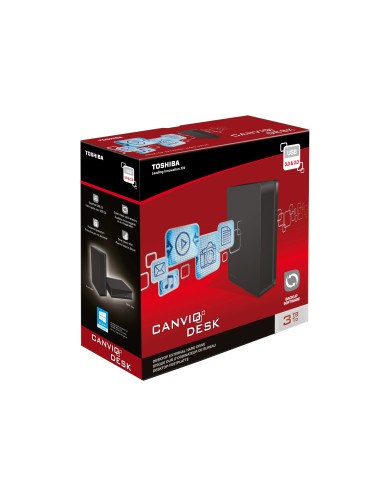 Toshiba Canvio Desk 3TB disco rigido esterno 3000 GB Nero