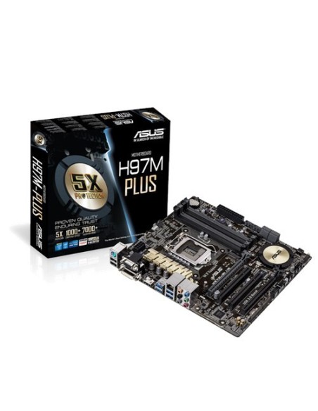 ASUS H97M-PLUS Intel® H97 LGA 1150 (Presa H3) micro ATX