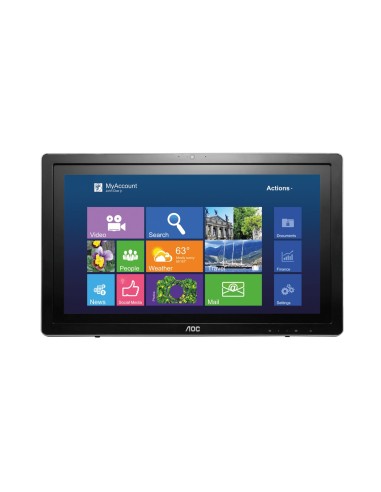 AOC I2472PWHUT BK LED display 59,9 cm (23.6") 1920 x 1080 Pixel Full HD Nero, Argento