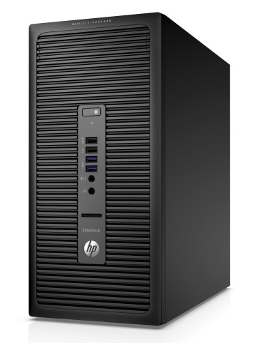 HP EliteDesk 705 G1 DDR3-SDRAM A8-6500B Micro Tower AMD A8 4 GB 500 GB HDD Windows 7 Professional PC Nero