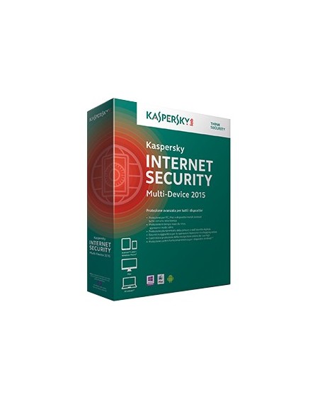 Kaspersky Lab Internet Security – Multi-Device 2015, 3u, 1Y, ITA Licenza base 3 licenza e 1 anno i