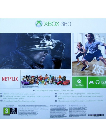 Microsoft Console Xbox 360 4gb Stingray + Peggle 2