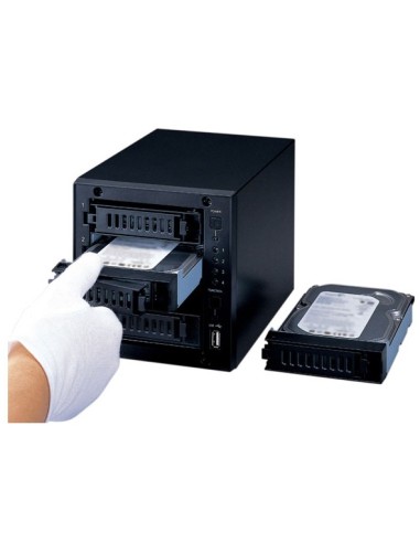 Buffalo LinkStation Pro Quad NAS Desktop Collegamento ethernet LAN Nero 88F6282
