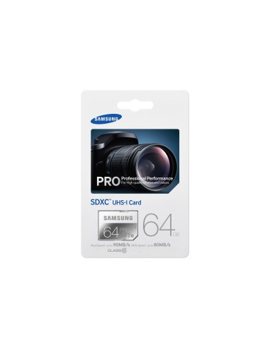 Samsung 64GB, SDXC, Pro UHS Classe 10