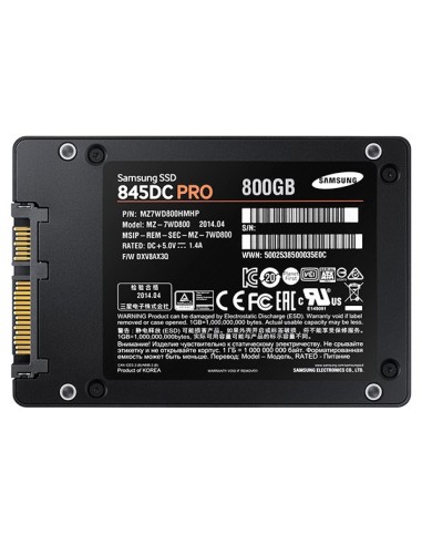 Samsung 845DC Pro 2.5" 800 GB Serial ATA III MLC