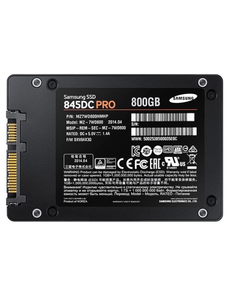 Samsung 845DC Pro 2.5" 800 GB Serial ATA III MLC