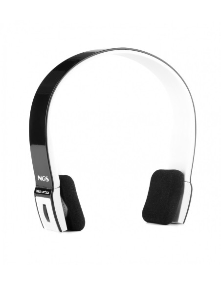 NGS Black Artica Wireless Cuffie Nero, Bianco
