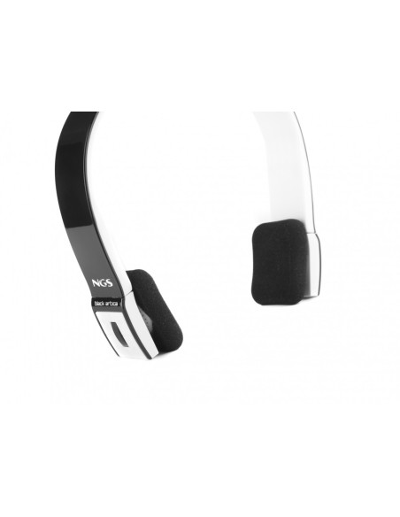 NGS Black Artica Wireless Cuffie Nero, Bianco
