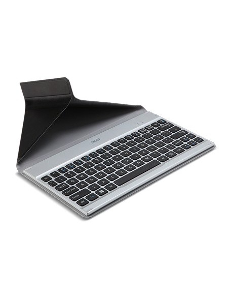 Acer NP.KBD1A.00M tastiera per dispositivo mobile Nero, Argento Bluetooth