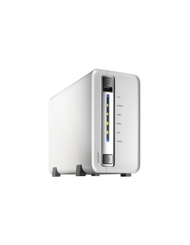 QNAP TS-212-E server NAS e di archiviazione Mini Tower Collegamento ethernet LAN Bianco 6281