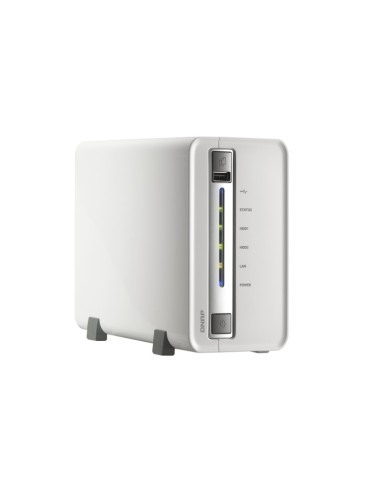 QNAP TS-212-E server NAS e di archiviazione Mini Tower Collegamento ethernet LAN Bianco 6281