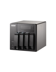 QNAP TS-421 server NAS e di archiviazione Tower Collegamento ethernet LAN Nero