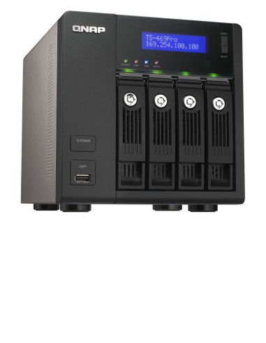 QNAP TS-469 PRO server NAS e di archiviazione Tower Nero