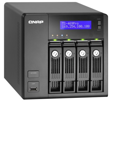 QNAP TS-469 PRO server NAS e di archiviazione Tower Nero