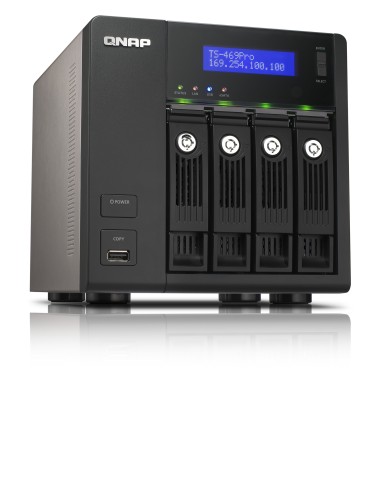 QNAP TS-469 PRO server NAS e di archiviazione Tower Nero
