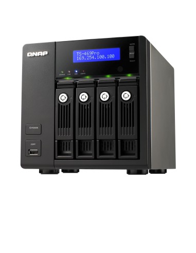 QNAP TS-469 PRO server NAS e di archiviazione Tower Nero