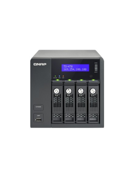 QNAP TS-470 server NAS e di archiviazione Tower Collegamento ethernet LAN Nero