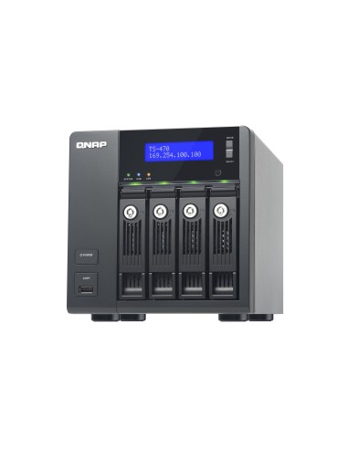 QNAP TS-470 server NAS e di archiviazione Tower Collegamento ethernet LAN Nero