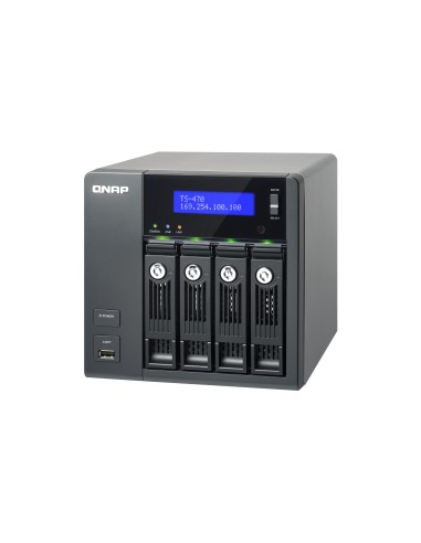 QNAP TS-470 server NAS e di archiviazione Tower Collegamento ethernet LAN Nero