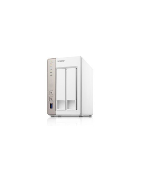 QNAP TS-251-4G server NAS e di archiviazione Tower Collegamento ethernet LAN Grigio, Bianco