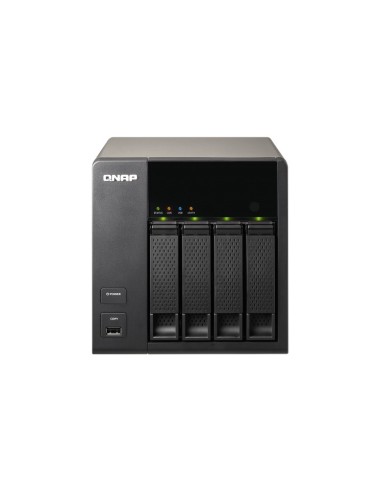 QNAP TS-420 server NAS e di archiviazione Tower Collegamento ethernet LAN Nero