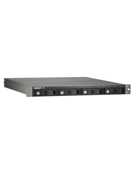 QNAP TS-420U server NAS e di archiviazione Rack (1U) Collegamento ethernet LAN Nero