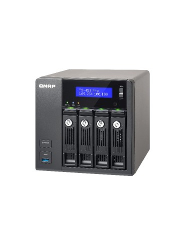 QNAP TS-453 Pro NAS Tower Collegamento ethernet LAN Nero