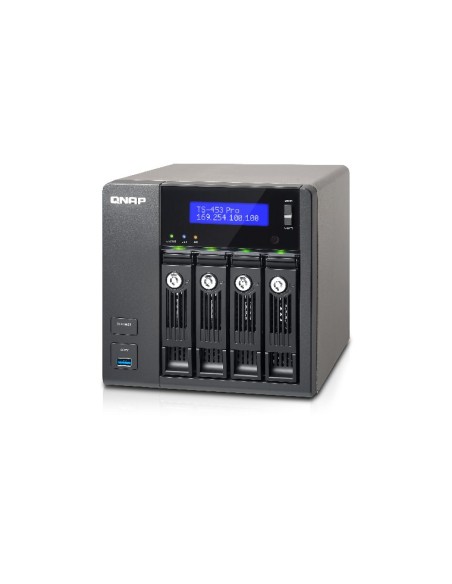 QNAP TS-453 Pro NAS Tower Collegamento ethernet LAN Nero