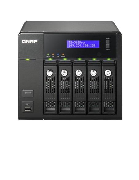 QNAP TS-569 PRO server NAS e di archiviazione Tower Nero