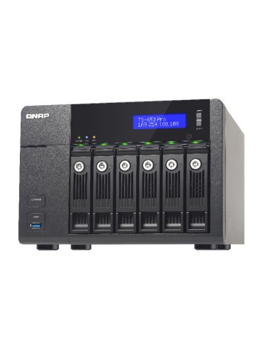 QNAP TS-653 Pro NAS Tower Collegamento ethernet LAN Nero