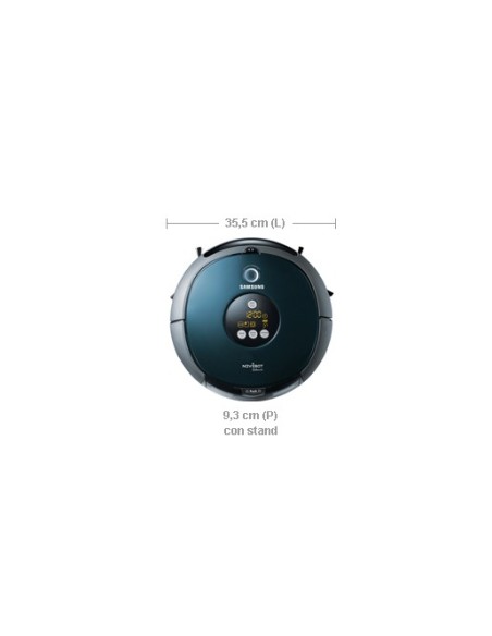 Samsung VCR8874T3B aspirapolvere robot Senza sacchetto Blu