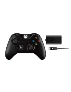 Microsoft Xbox One Wireless Controller & Play and Charge Kit Nero Gamepad