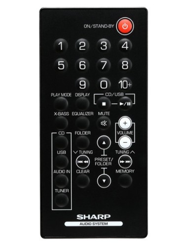 Sharp XL-UH06H set audio da casa Microsistema audio per la casa 5 W Nero