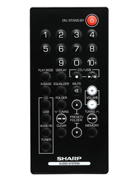 Sharp XL-UH06H set audio da casa Microsistema audio per la casa 5 W Nero