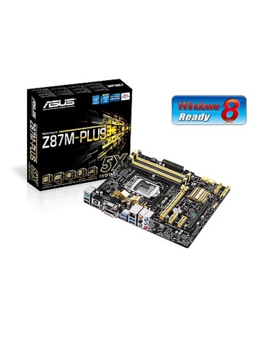 ASUS Z87M-PLUS Intel® Z87 LGA 1150 (Presa H3) micro ATX