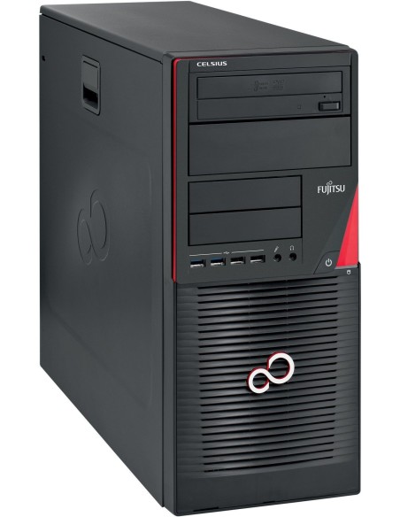 Fujitsu CELSIUS W530 DDR3-SDRAM i7-4790 Tower Intel® Core™ i7 8 GB 1000 GB HDD Windows 7 Professional Stazione di lavoro Nero