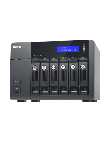 QNAP TS-670 server NAS e di archiviazione Tower Collegamento ethernet LAN Nero