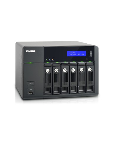 QNAP TS-670 server NAS e di archiviazione Tower Collegamento ethernet LAN Nero