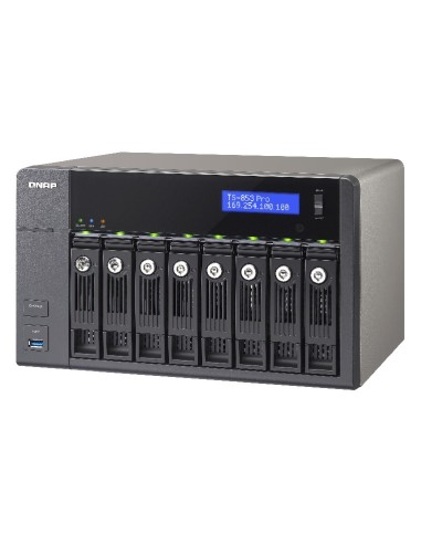 QNAP TS-853 Pro NAS Tower Collegamento ethernet LAN Nero