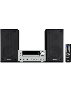 Sharp XL-HF102BHS set audio da casa 50 W Nero, Argento