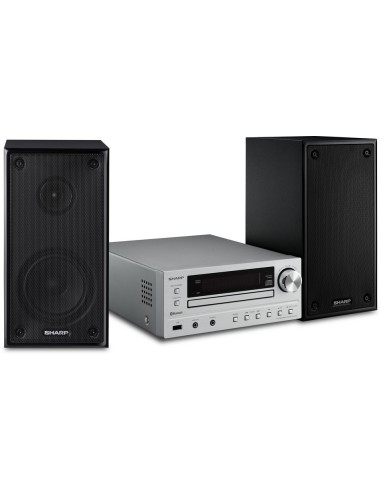 Sharp XL-HF102BHS set audio da casa 50 W Nero, Argento