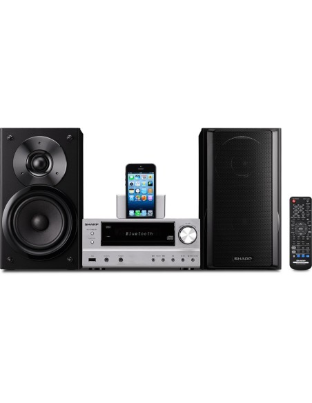 Sharp XLHF202PH Mini impianto audio domestico 66 W Argento