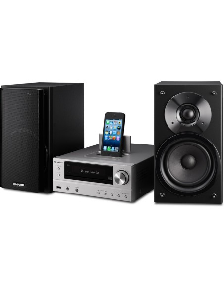 Sharp XLHF202PH Mini impianto audio domestico 66 W Argento